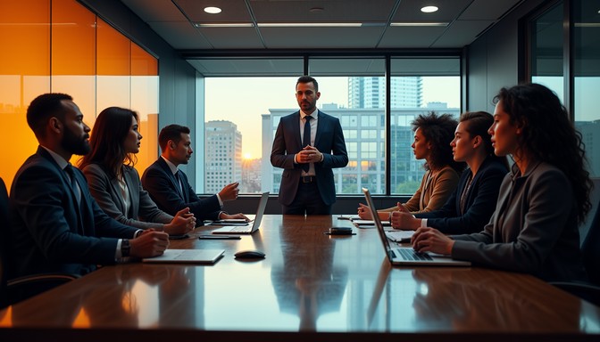 Advisory team in a working session